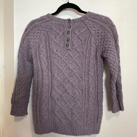 Stylish cotton-wool sweater with back buttons - LOFT - Picture 2 of 5